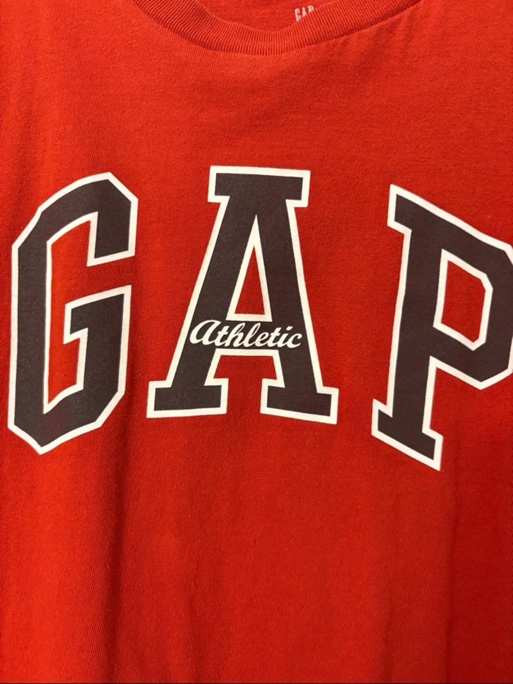 GAP Red Athletic Logo Short Sleeve Tee Size XXL Husky
